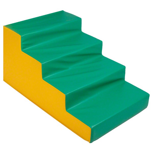 Schaumstoffblock Spiel- und Kletterelemt Treppe 4-stufig, 90x60x50 cm