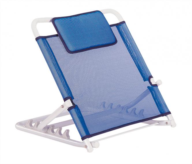 Winkelverstellbare Rückenstütze, blau