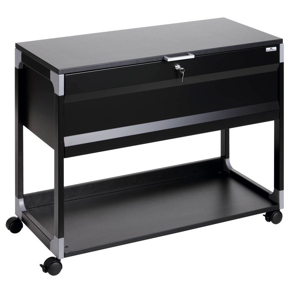 DURABLE Hängemappenwagen grau (abschließbar) DURABLE Hängemappenwagen schwarz (abschließbar)