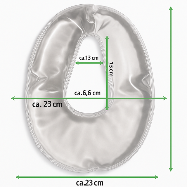 Gesichts-Gelkissen oval für die Massageliege