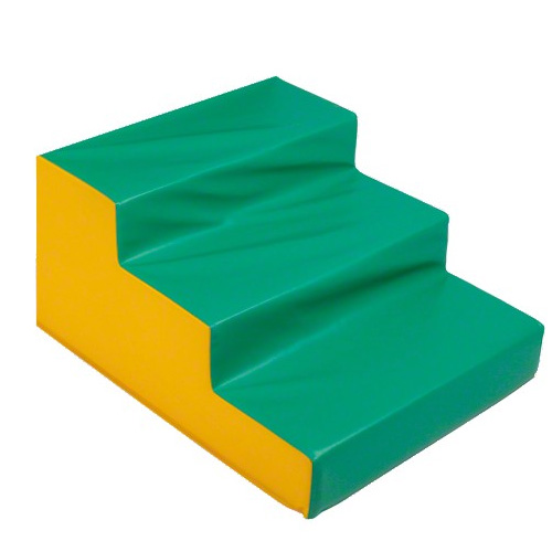 Schaumstoffblock Spiel- und Kletterelemt Treppe 3-stufig, 60x60x30 cm