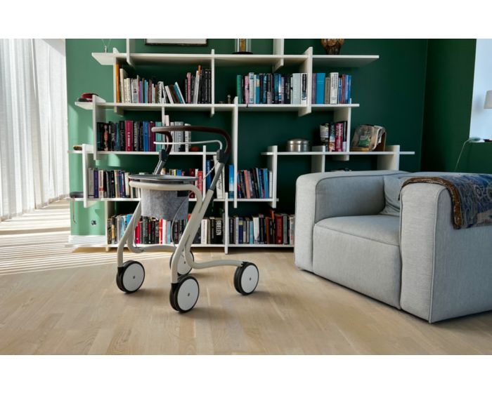 Wohnraum-Rollator Scandinavian Butler, perlweiß