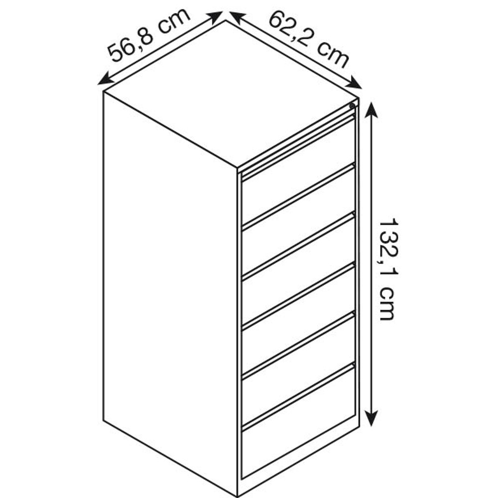 BISLEY Karteischrank weiß 50x62x132cm (abschließbar)