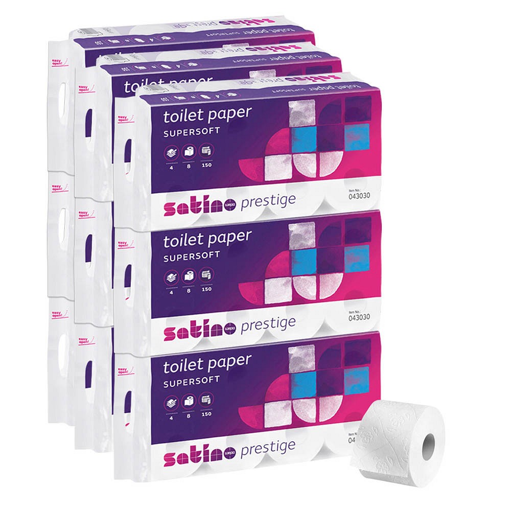Satino by wepa Toilettenpapier prestige 4-lagig 72 Rollen 