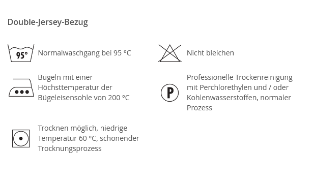 Bezug zu Witschi Kopfkissen CLASSIC, Double-Jersey-Bezug, weiß, Gr. 2