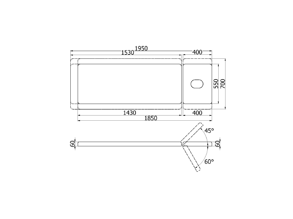 Untersuchungsliege NORMA inkl Papierrollenhalter