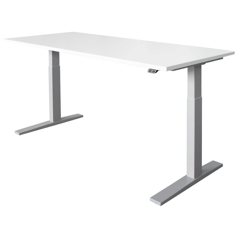 Höhenverstellbarer Schreibtisch weiß