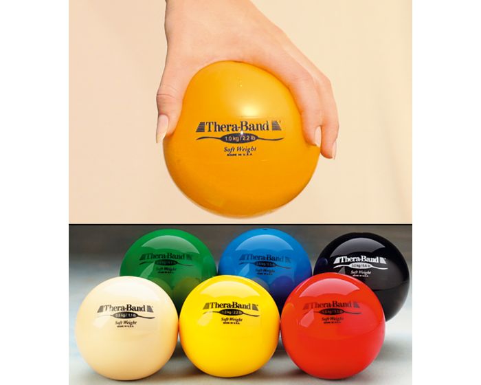 TheraBand Soft Weight Gewichtsball, 1 kg, gelb