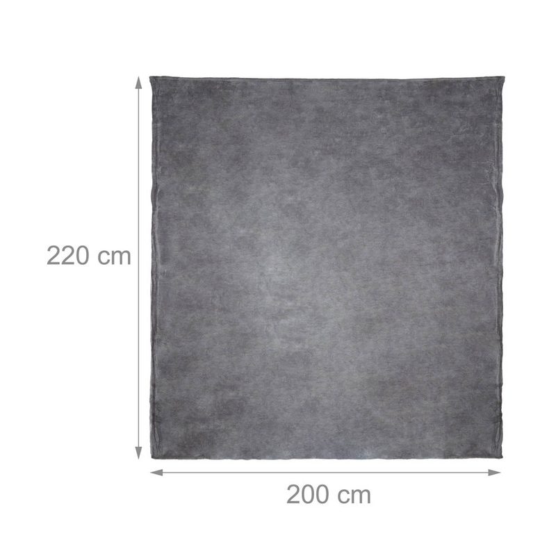 Decke grau 200,0 x 200,0cm