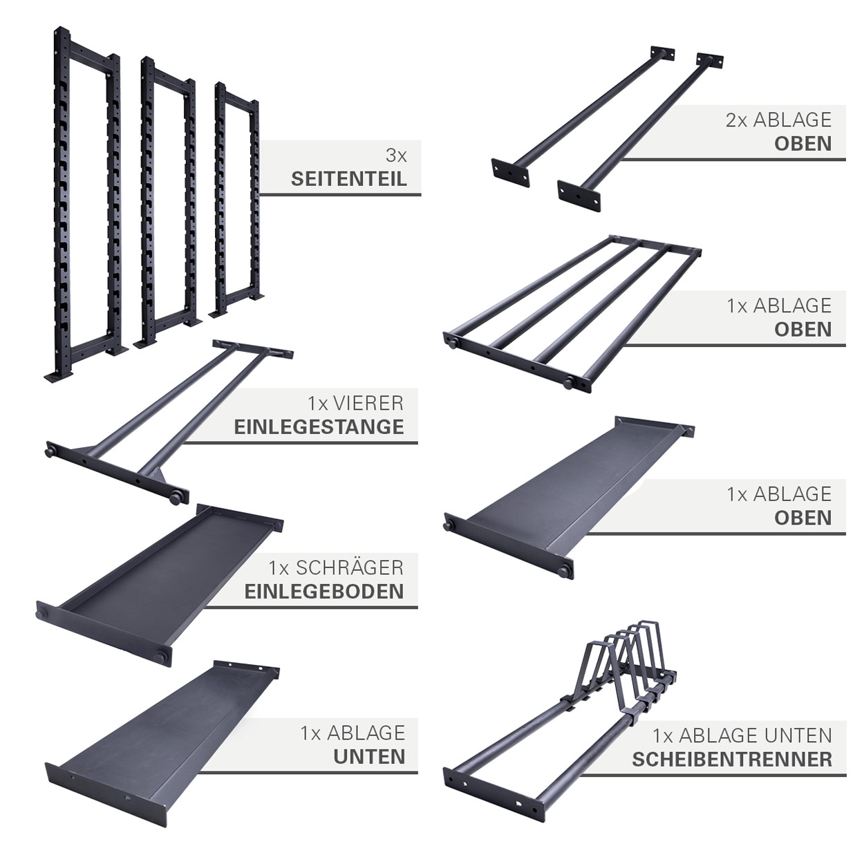 Multi Storage Rack Basis + Olympia Aufbewahrungsregal Multi Storage Rack Basis + Olympia Aufbewahrungsregal
