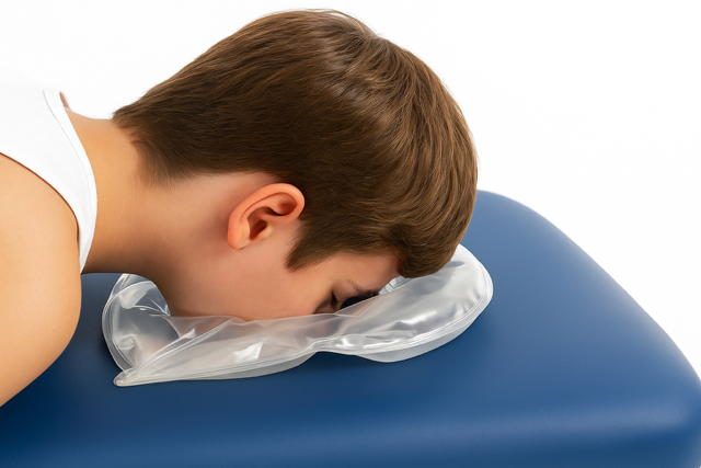 Gesichts-Gelkissen oval für die Massageliege
