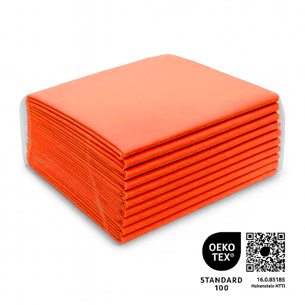 Waschfaserlaken "PP70" 80x210cm 10er Pack - ROT