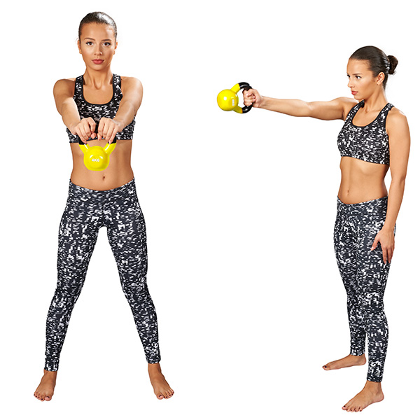 Trendy Kettlebells Vinyl Dunkellila 20kg