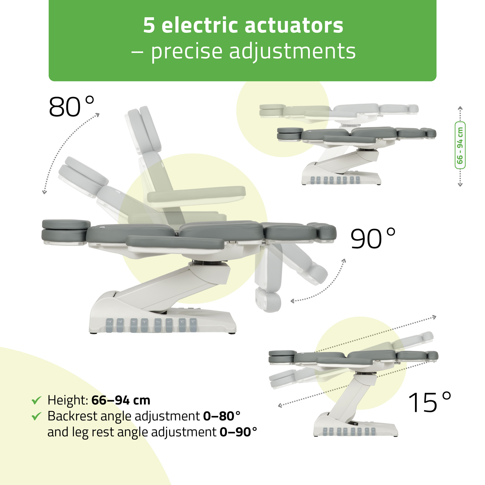 Kosmetikstuhl Luxoria PRO5 k721 Grau Kosmetikstuhl Luxoria PRO5 k721 Grau
