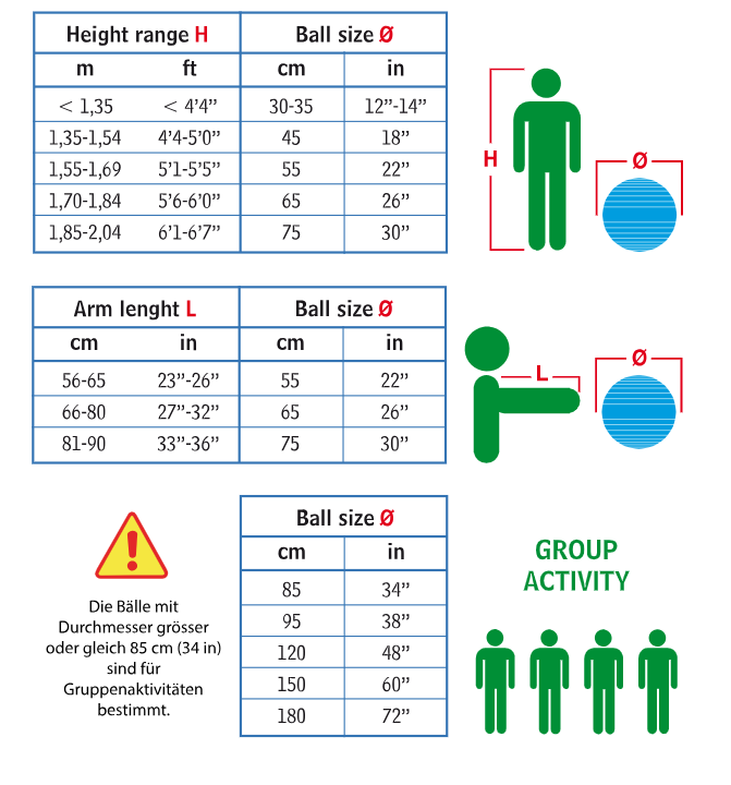 Gymnic OPTI BALL Ø 75 cm