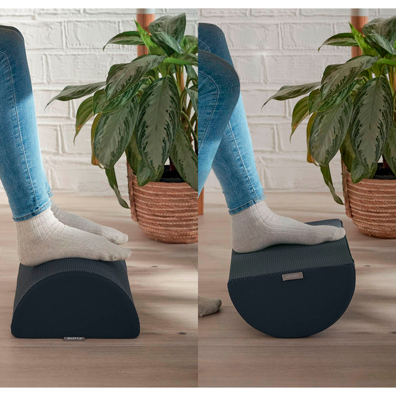 LEITZ Fußstütze Ergo Cosy grau Stoff