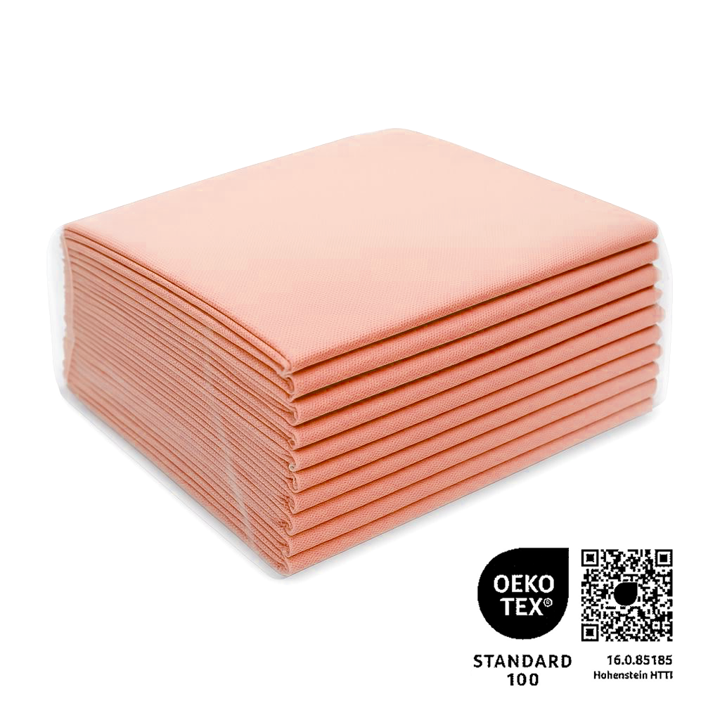 Waschfaserlaken "PP70" 80x210cm 10er Pack - ROSA