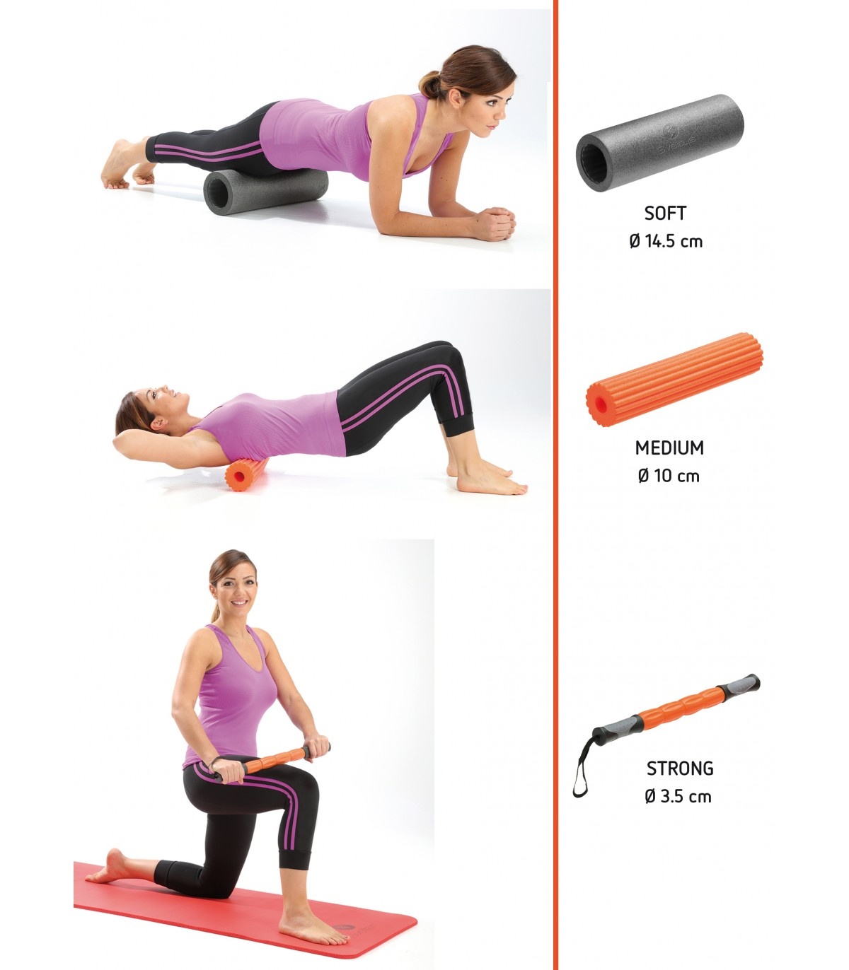 Sveltus schaumstoffrolle 3-in-1