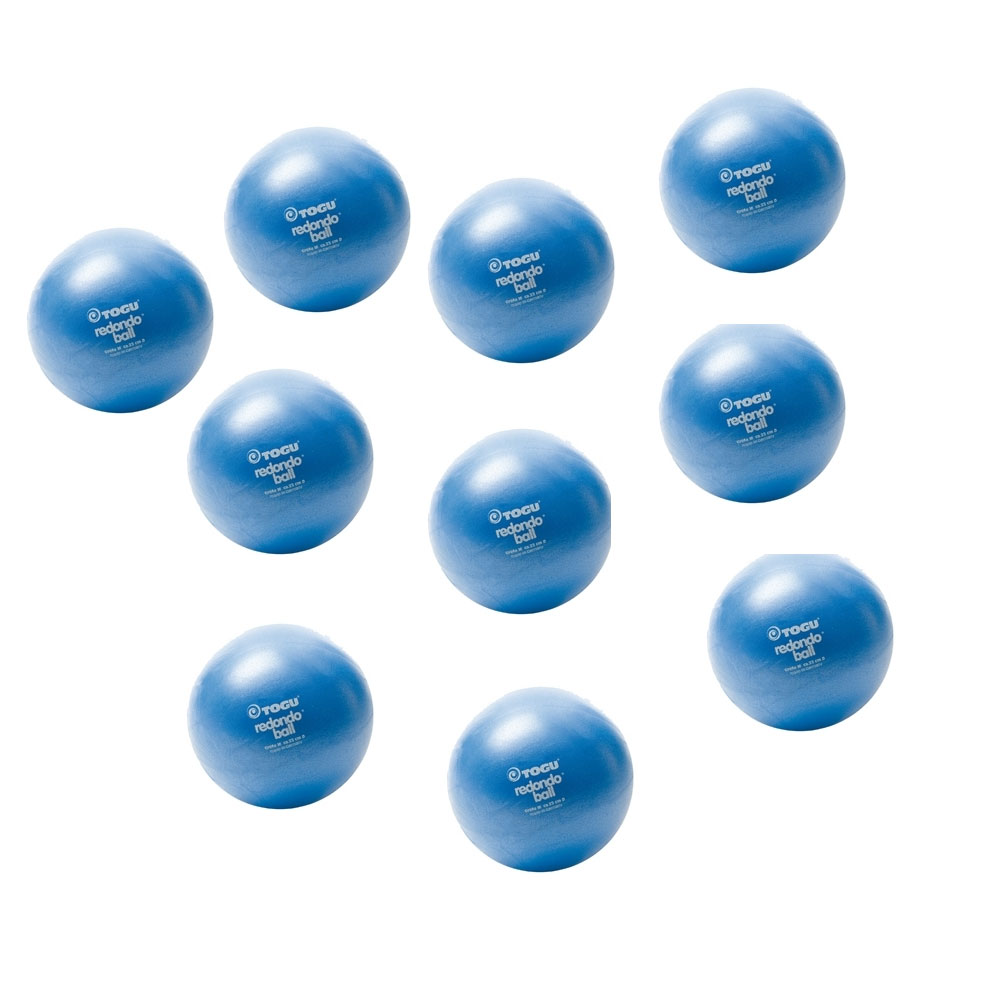 TOGU Redondo Ball, Ø 22 cm, blau latexfrei 10er Pack + Ballnetz